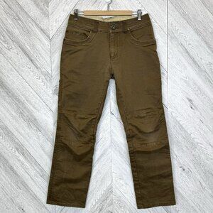 Kuhl Pants Mens 32x29 Rebel Vintage Patina Dye Brown Saddle Stitched Stretch